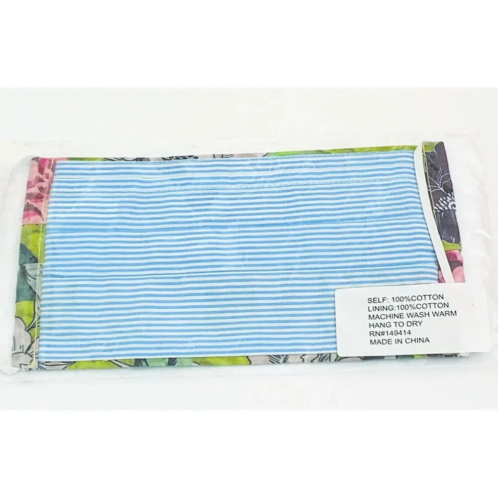 JOHNNY WAS Face Mask Designer Cotton Sateen Face Mask Face Covering